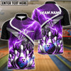 BlueJose Bowling And Pins Thunder Breaker Personalized Name Team Name 3d Shirt (4 Colors)