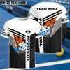 BlueJose Pickleball Fire Line Personalized Name, Team Name Unisex Shirt (4 Colors)