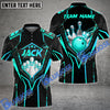 BlueJose Bowling And Pins Abstract Grunge Texture Multicolor Personalized Name, Team Name 3D Shirt