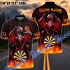 BlueJose Darts Blast Magma Dragon Personalized Name, Team Name Shirt (4 Colors)