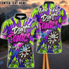 BlueJose Darts Don’t Panic Graffiti Art Funny Dartboard Customized Name, Team Name 3D Shirt (4 Colors)