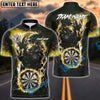 BlueJose Darts Electric Panther Lightning Dartboard Personalized Name, Team Name Shirt (6 Colors)