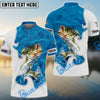 BlueJose Bass Fishing Blue Water Custom Name Shirts