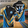 BlueJose Bowling And Pins Love And Gold Multicolor Customized Name 3D Shirt ( 4 Colors )