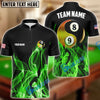 BlueJose Billiards Ball 8&9 Heavenly Flame Personalized Name, Team Name Unisex Shirt