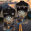 BlueJose Darts Deer Hunting Camo Multicolor Options Personalized Name Shirt (4 Colors)