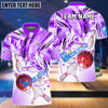 BlueJose Bowling And Pins Color Tornado Customized Name 3D Shirt (4 Colors)