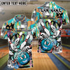 BlueJose Bowling And Pins Urban Impact Customized Name, Team Name 3D Shirt (4 Colors)