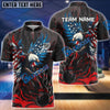 BlueJose Bowling And Pins Almighty American Eagle Multicolor Customized Name 3D Shirt (4 Colors)