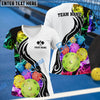 BlueJose Pickleball Rainbow Smoke 2 Personalized Name, Team Name Unisex Shirt