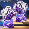 BlueJose Bowling And Pins Blasting Dragon Customized Name 3D Shirt (6 Colors)