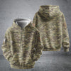 BlueJose Premium Personalised US Veteran Zip Hoodie Fleece