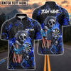 BlueJose Reaper Darts Fire Skull US Flag Personalized Shirt ( 6 Colors )