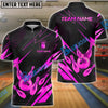BlueJose Bowling And Pins Premium Crown Version 2 Customized Name 3D Shirt ( 6 Colors)