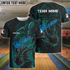 BlueJose Spider Bowling Personalized Name, Team Name 3D Shirt (4 Colors)
