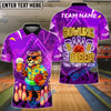 BlueJose Bowling And Pins Tiger Beer Neon Glow Customized Name, Team Name 3D Shirt (4 Colors)