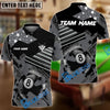 BlueJose Billiards Ball 8 Proud American Flag Pattern Personalized Name, Team Name Unisex Shirt ( 4 Colors )