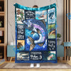 BlueJose Water Fishing Art Fishing Blanket