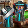 BlueJose Billiards Ball 8 Victory Armor Personalized Name, Team Name Unisex Shirt (6 Colors)