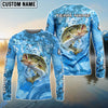 Bluejose Bass Fishing Catch The Blue Wave Custom Name & Team Name 3D Shirts
