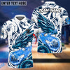 BlueJose Bowling And Pins Blasting Dragon Customized Name 3D Shirt (6 Colors)