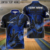 BlueJose Spider Bowling Personalized Name, Team Name 3D Shirt (4 Colors)