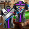 BlueJose Billiards Ball 8 Victory Armor Personalized Name, Team Name Unisex Shirt (6 Colors)