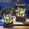 BlueJose Bowling And Pins Strike Flame Multicolor Customized Name 3D Shirt (4 Colors)