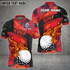 BlueJose Golf Grunge Customized Name, Team Name 3D Shirts (4 Colors)