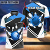 BlueJose Bowling and Pins Tornado and Fire Pattern Customized Name, Team Name 3D Shirt (4 Colors)
