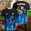 BlueJose Billiards Ball 8&9 Heavenly Flame Personalized Name, Team Name Unisex Shirt