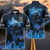 BlueJose Darts Flame Skull Master Personalized Name, Team Name Shirt (4 Colors)