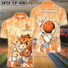 BlueJose Bowling Giraffe Customized Name, Team Name 3D Shirt
