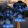 BlueJose Darts Blast Magma Dragon Personalized Name, Team Name Shirt (4 Colors)