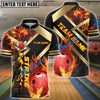 BlueJose Bowling And Pins Magic Collision Customized Name 3D Shirt (4 Colors)