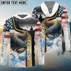 Bluejose Catfish Fishing Giant Fish Water Splash American Flag Landscape Custom Name & Team Name 3D Shirts