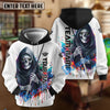 BlueJose Billiards Reaper Colorful Personalized Name, Team Name Shirt