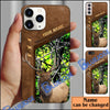 BlueJose Elk Hunting Premium Brown Pattern Personalized Name Phone Case (4 colors)