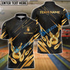 BlueJose Bowling And Pins Premium Crown Version 2 Customized Name 3D Shirt ( 6 Colors)