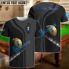 BlueJose Billiards Ball 9 Deep Fantasy Personalized Name, Team Name Unisex Shirt (4 Colors)