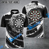 BlueJose Darts Black Flames Of Hell Personalized Name, Team Name Shirt ( 6 Colors)