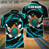 BlueJose Bowling And Pins Wave Sea Customized Name, Team Name 3D Shirt (4 Colors)