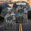 BlueJose Darts Graffiti By The Order Of Peaky B Personalized Name, Team Name Unisex Shirt (4 Colors)