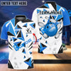 BlueJose Bowling And Pins Diamond Leaves Pattern Customized Name 3D Shirt (5 Colors)