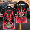 BlueJose Darts Wolf Fire Flame Personalized Name, Team Name 3D Shirt (4 Colors)
