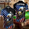BlueJose Billiards Ball 8&9 Eagle Flag Of US Pattern Personalized Name, Team Name Unisex Shirt