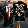 BlueJose Darts Tuxedo Style Hidden Dartboard Customized Name, Team Name 3D Shirt (4 Colors)