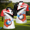 BlueJose Fire Golf Ball Line Pattern Customized Name, Team Name 3D Shirts (4 Colors)
