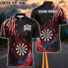 BlueJose Darts Fire Claws Personalized Name, Team Name Shirt (4 Colors)