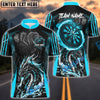 BlueJose Darts Angry Dragon Multicolor Options Personalized Name Shirt (4 Colors)